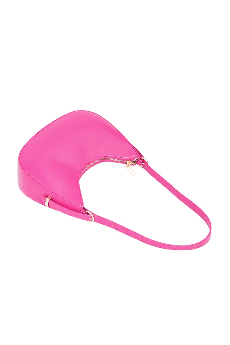 Schoudertas Halve Maan Roze