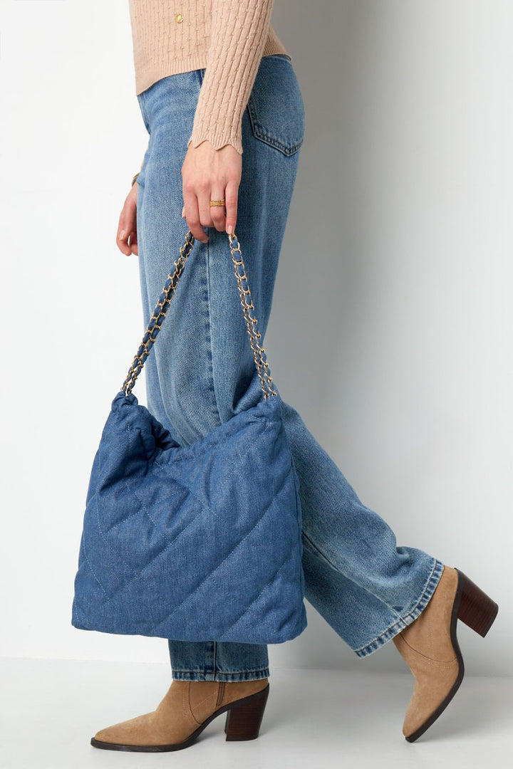 Schoudertas Jeans Blauw