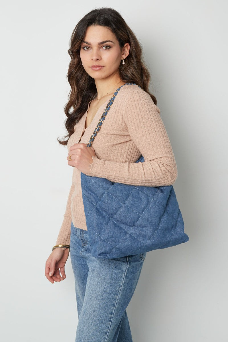 Schoudertas Jeans Blauw