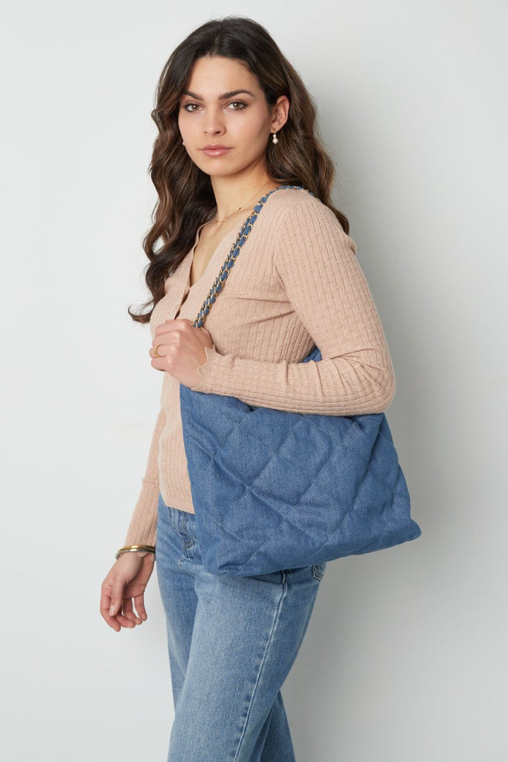 Schoudertas Jeans Blauw