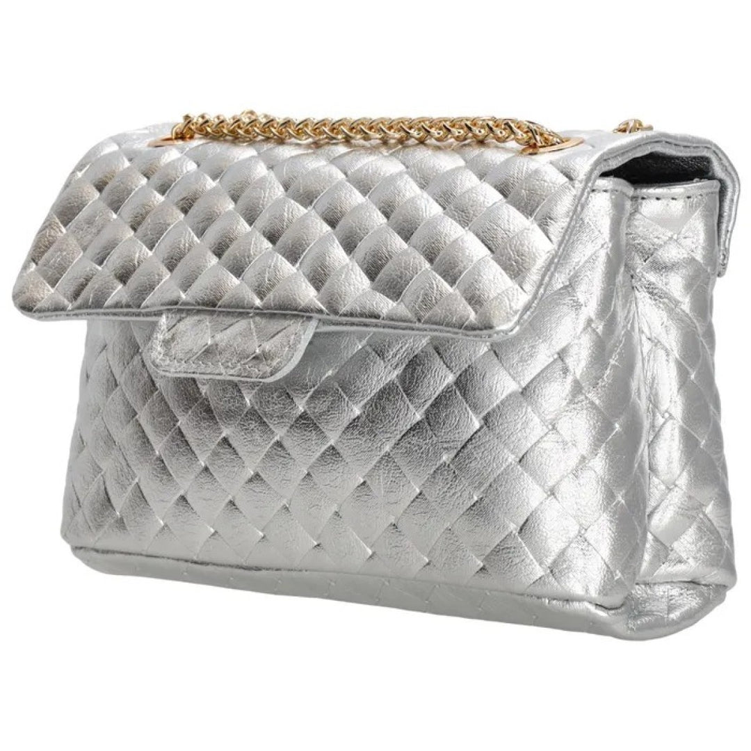 Schoudertas Luxury Anna Padded Zilver