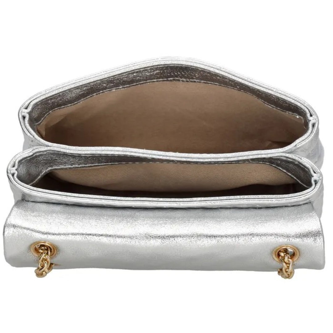 Schoudertas Luxury Anna Padded Zilver