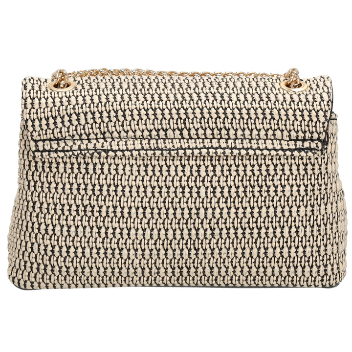 Schoudertas Luxury Elisa Zwart Beige