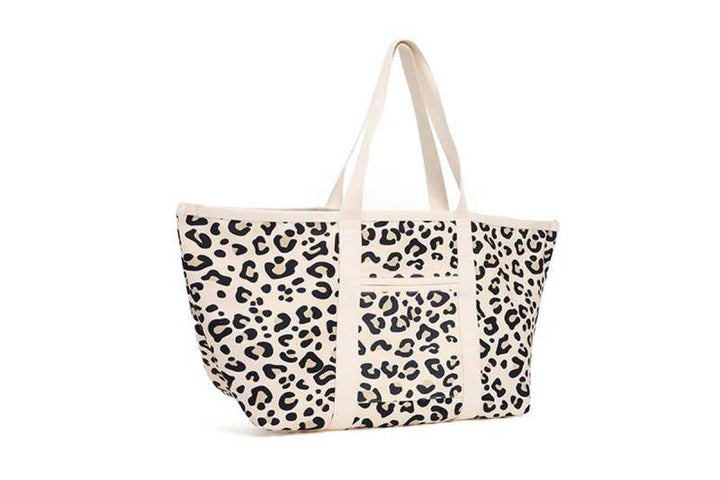 Schoudertas Shopper Bali Natural Panter