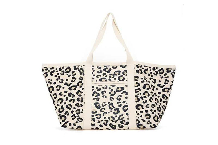 Schoudertas Shopper Bali Natural Panter