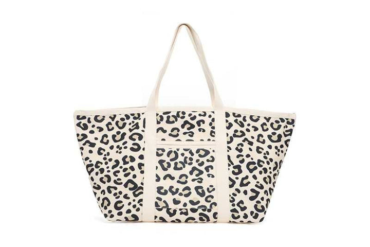 Schoudertas Shopper Bali Natural Panter