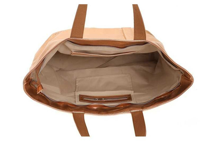 Schoudertas Shopper Seychellen Gold