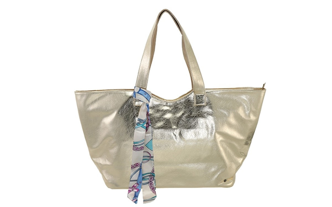 Schoudertas Shopper Strandtas Krabi Gold