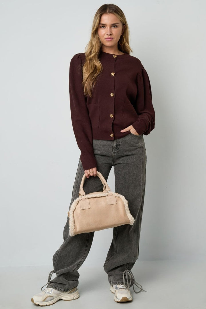 Schoudertas Teddy Moon Beige