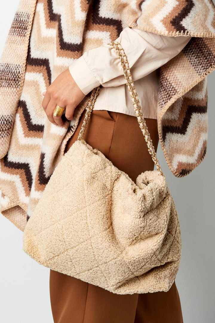 Schoudertas Teddy Soft Beige
