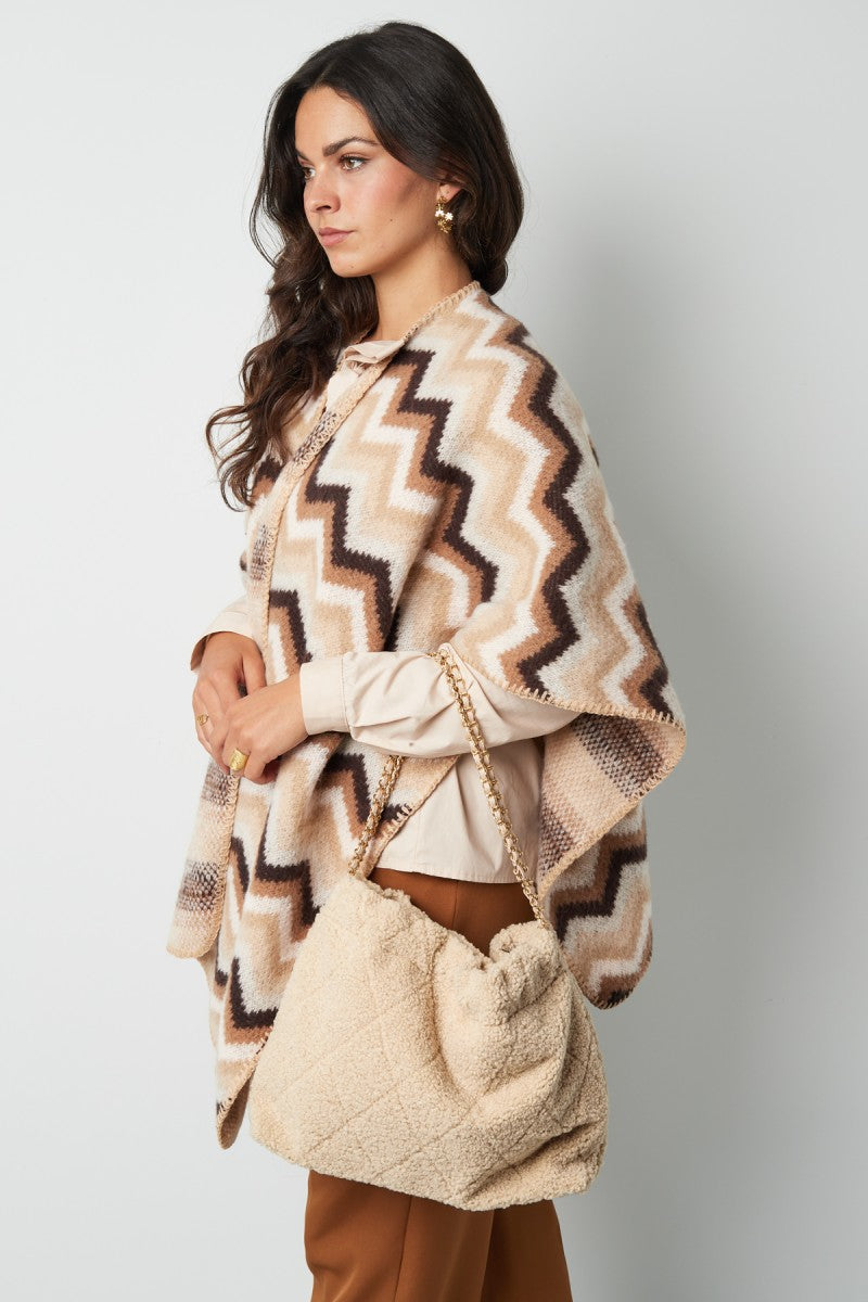 Schoudertas Teddy Soft Beige