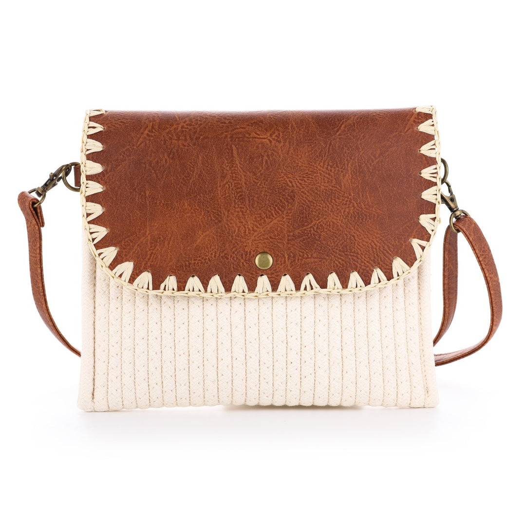 Schoudertasje Clutch Boho Summer Beige