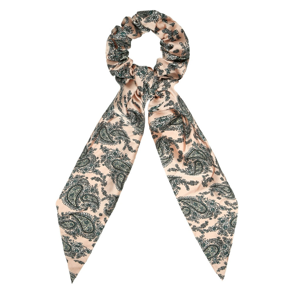 Scrunchie Met Lint Paisley Roze