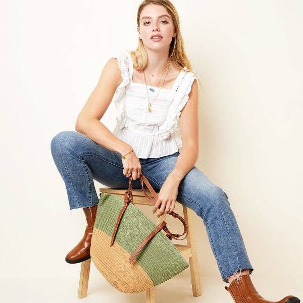 Shopper Strandtas Happy Groen