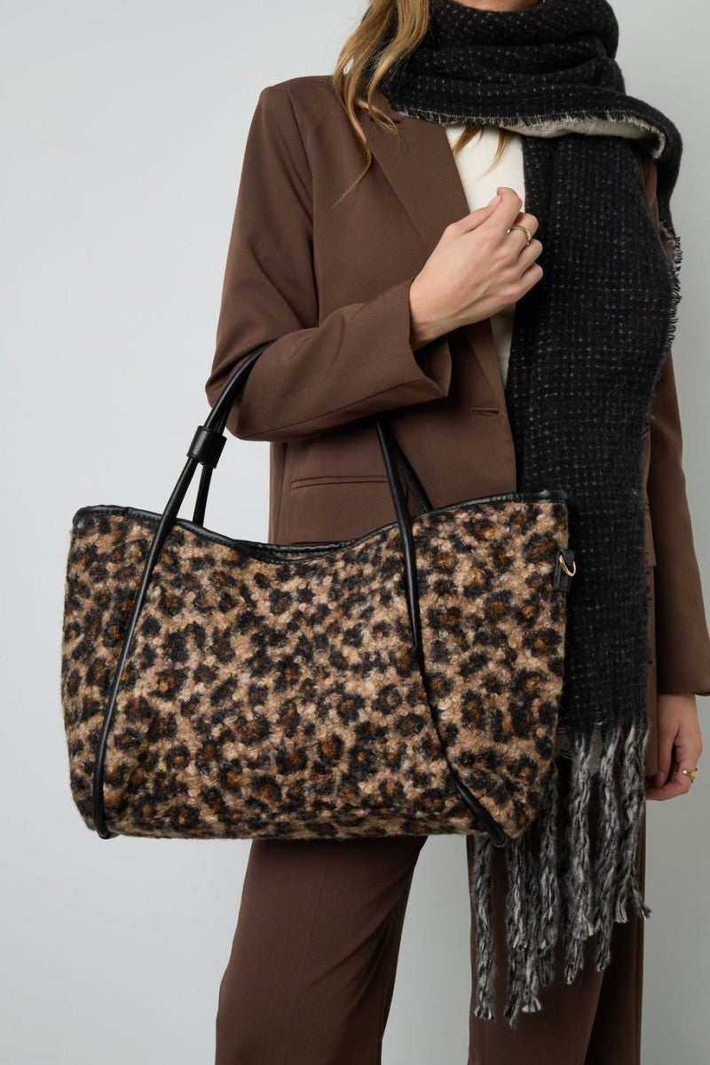 Shopper Tote Bag Teddy Winter Panter