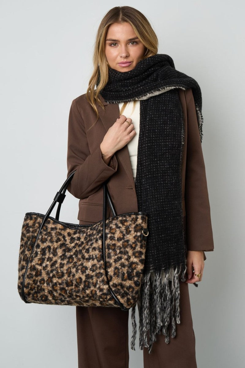 Shopper Tote Bag Teddy Winter Panter