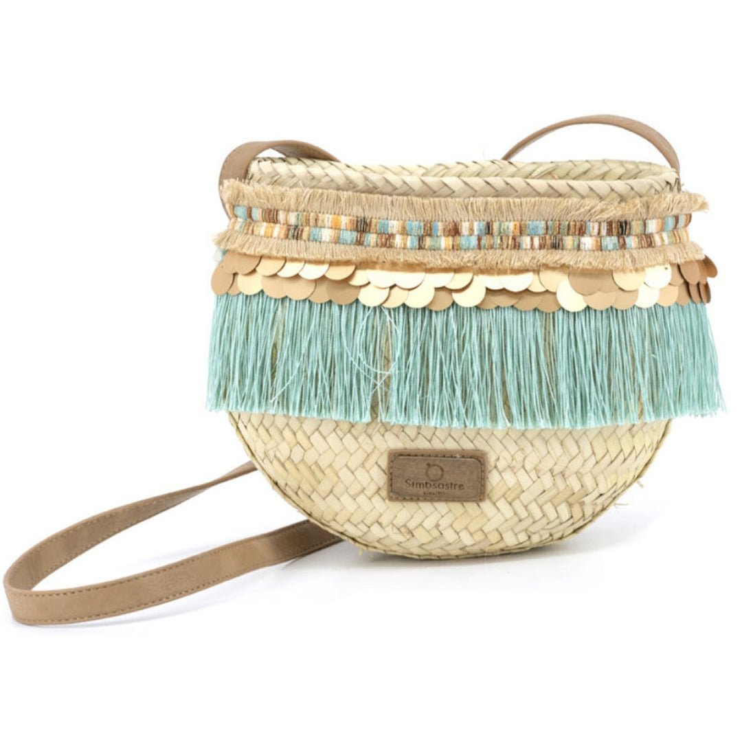 Simosastre Queen Jade Blue Crossbody Bag