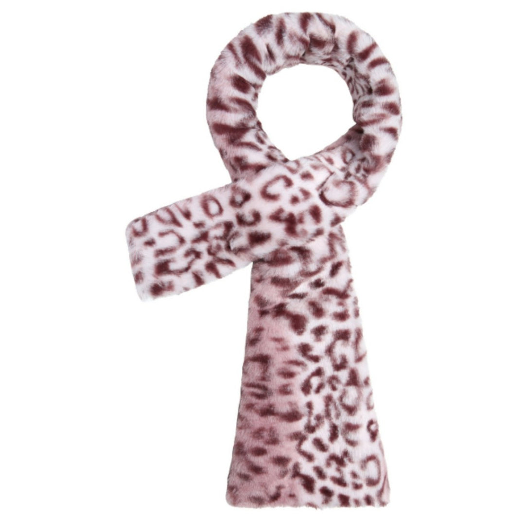 Sjaal Fluffy Cheetah Pink