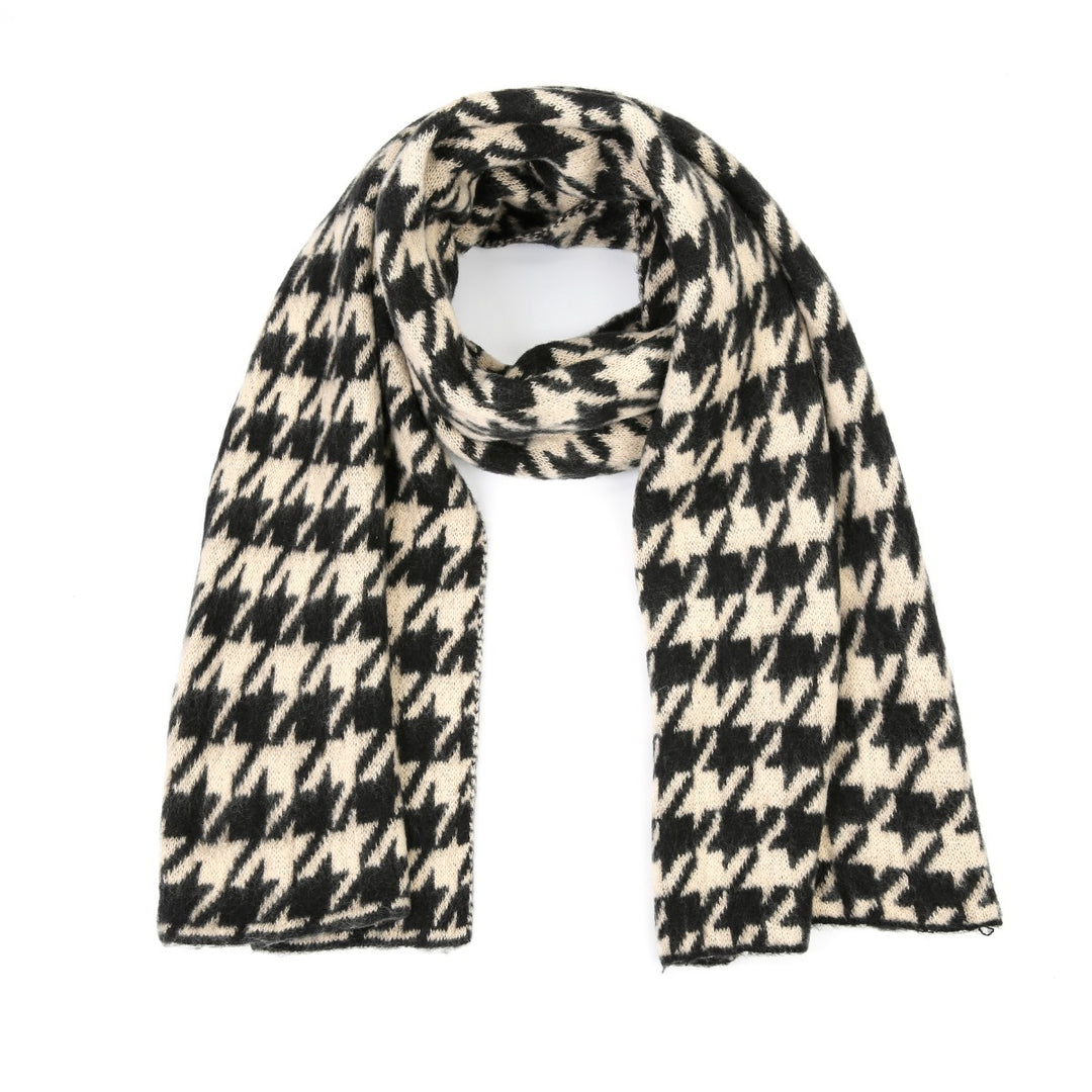 Sjaal Houndstooth Beige
