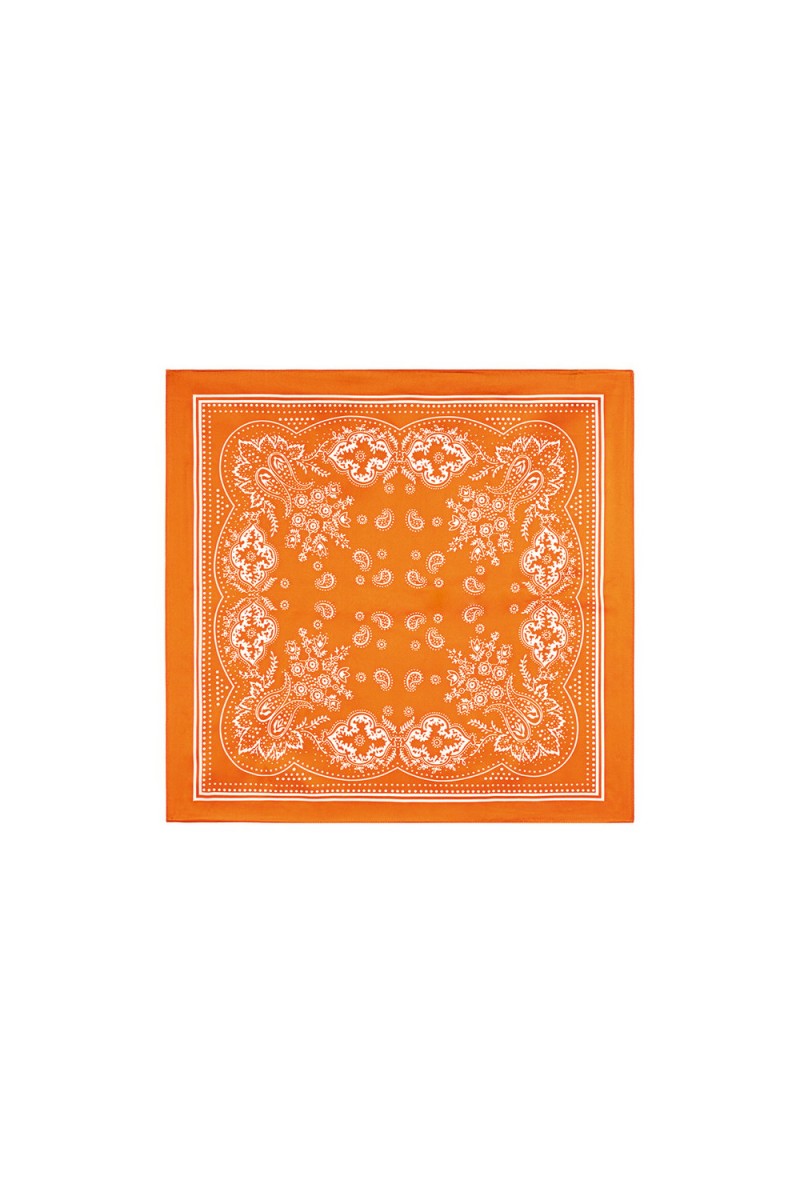 Sjaal Multi - Paisley Oranje