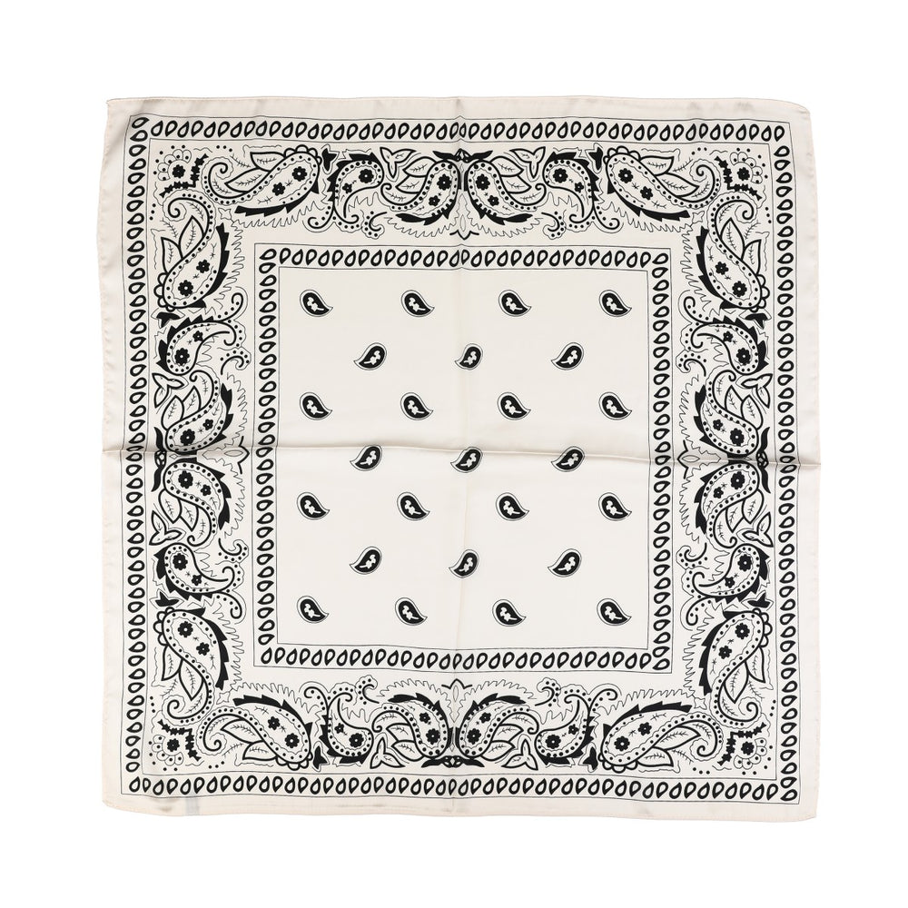 Sjaal Multi Hoofd Haar Nek Sjaal Paisley Wit