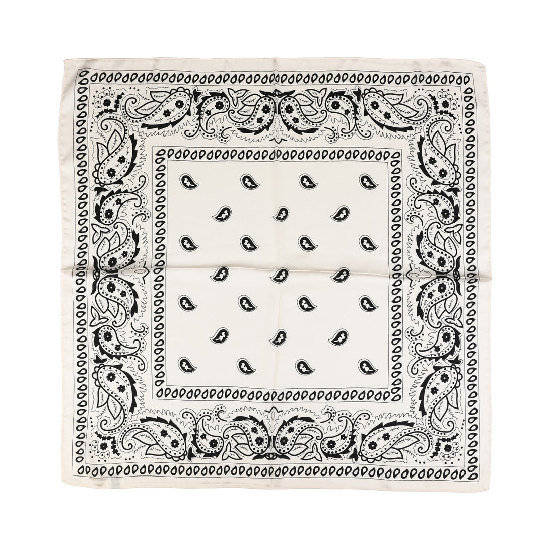 Sjaal Multi Hoofd Haar Nek Sjaal Paisley Wit