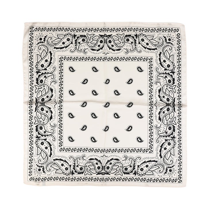 Sjaal Multi Hoofd Haar Nek Sjaal Paisley Wit