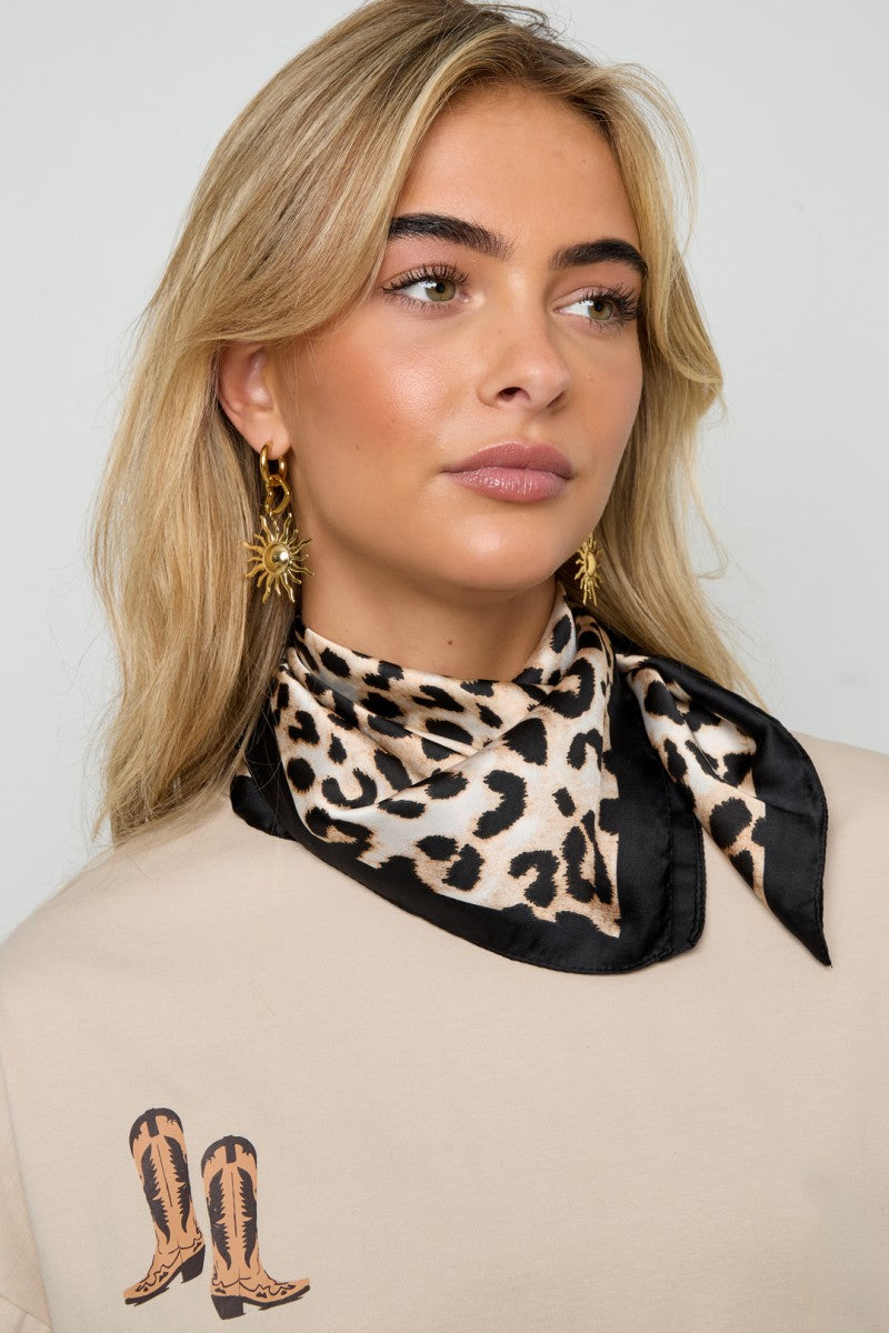 Sjaal Multi Hoofdsjaal Haarsjaal Neksjaal Classy Lisa Luipaard