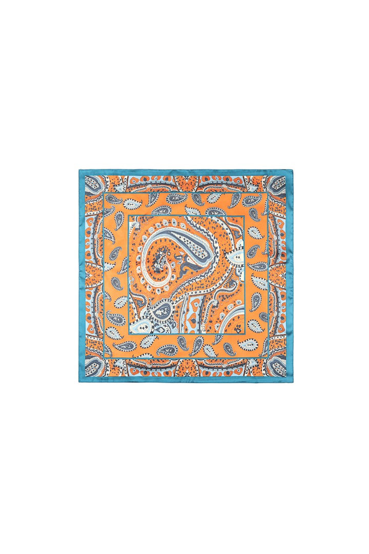 Sjaal Multi Hoofdsjaal Haarsjaal Neksjaal Classy Paisley Oranj