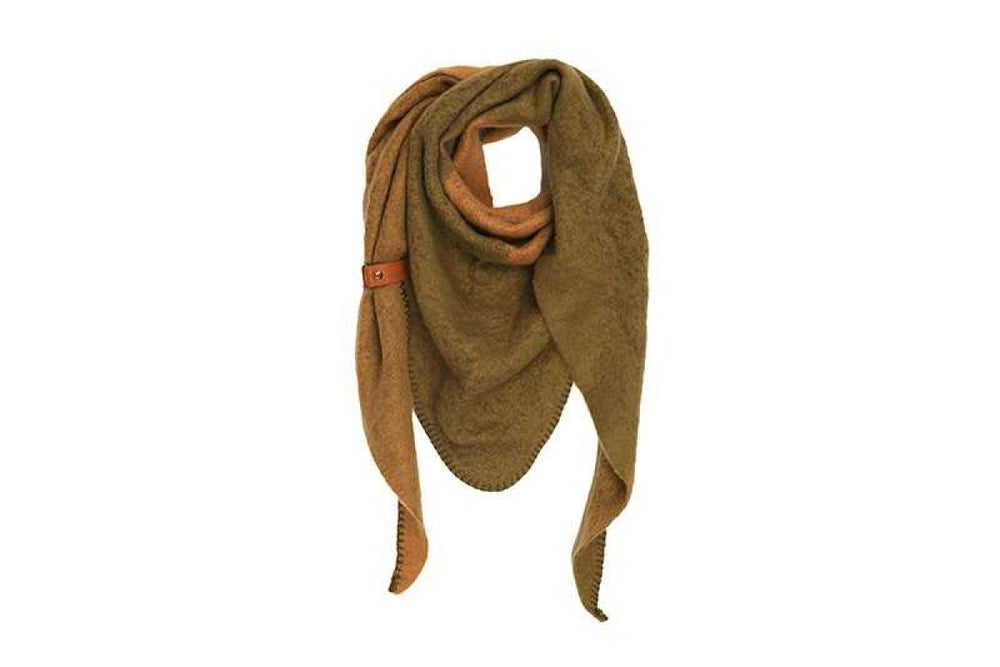 Sjaal Navis Groen Camel