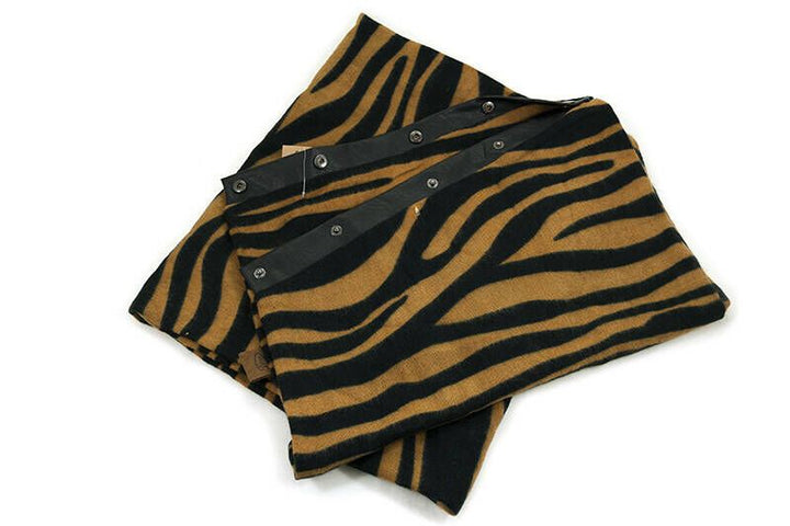 Sjaal Zebra Drukkers Zwart Camel