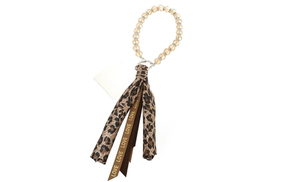 Sleutelhanger Bag Charm Telefoonkoord Amber Champagne