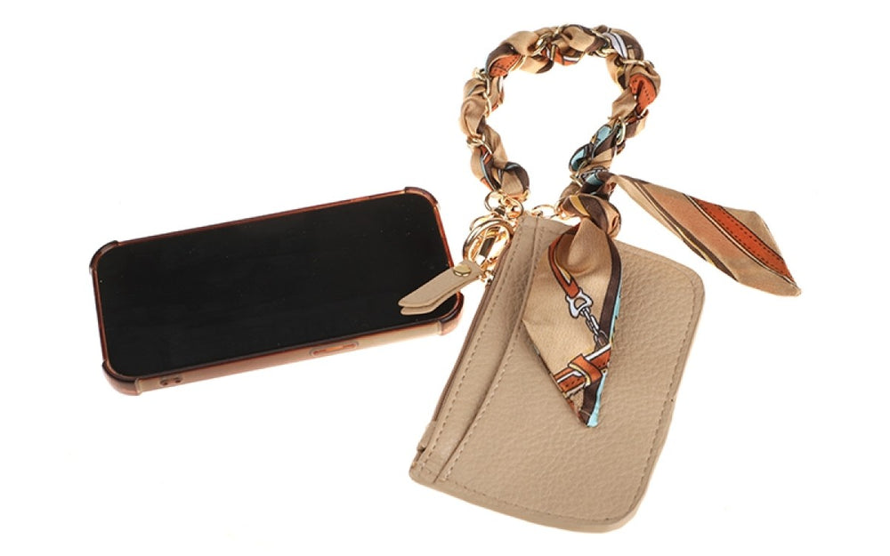 Sleutelhanger Bag Charm Telefoonkoord Evi Naturel