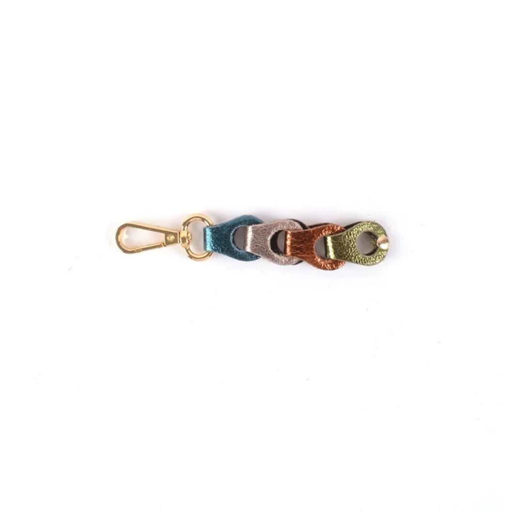 Sleutelhanger | Gevlochten Leer