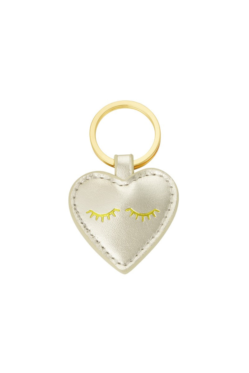 Sleutelhanger Hart Wink Metallic Goud