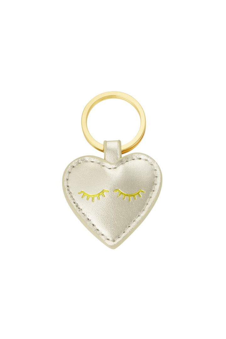 Sleutelhanger Hart Wink Metallic Goud