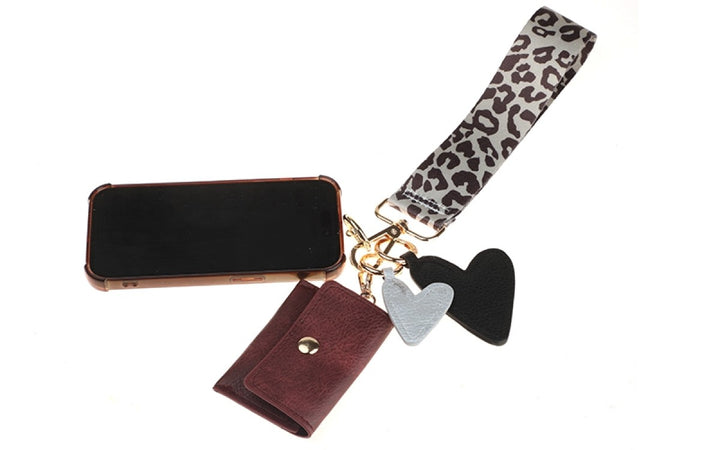 Sleutelhanger Tassenhanger Telefoonkoord Noa Bordeaux