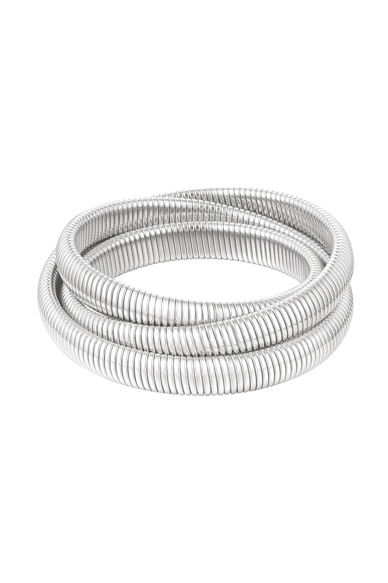 Statement Armband Triple Zilver