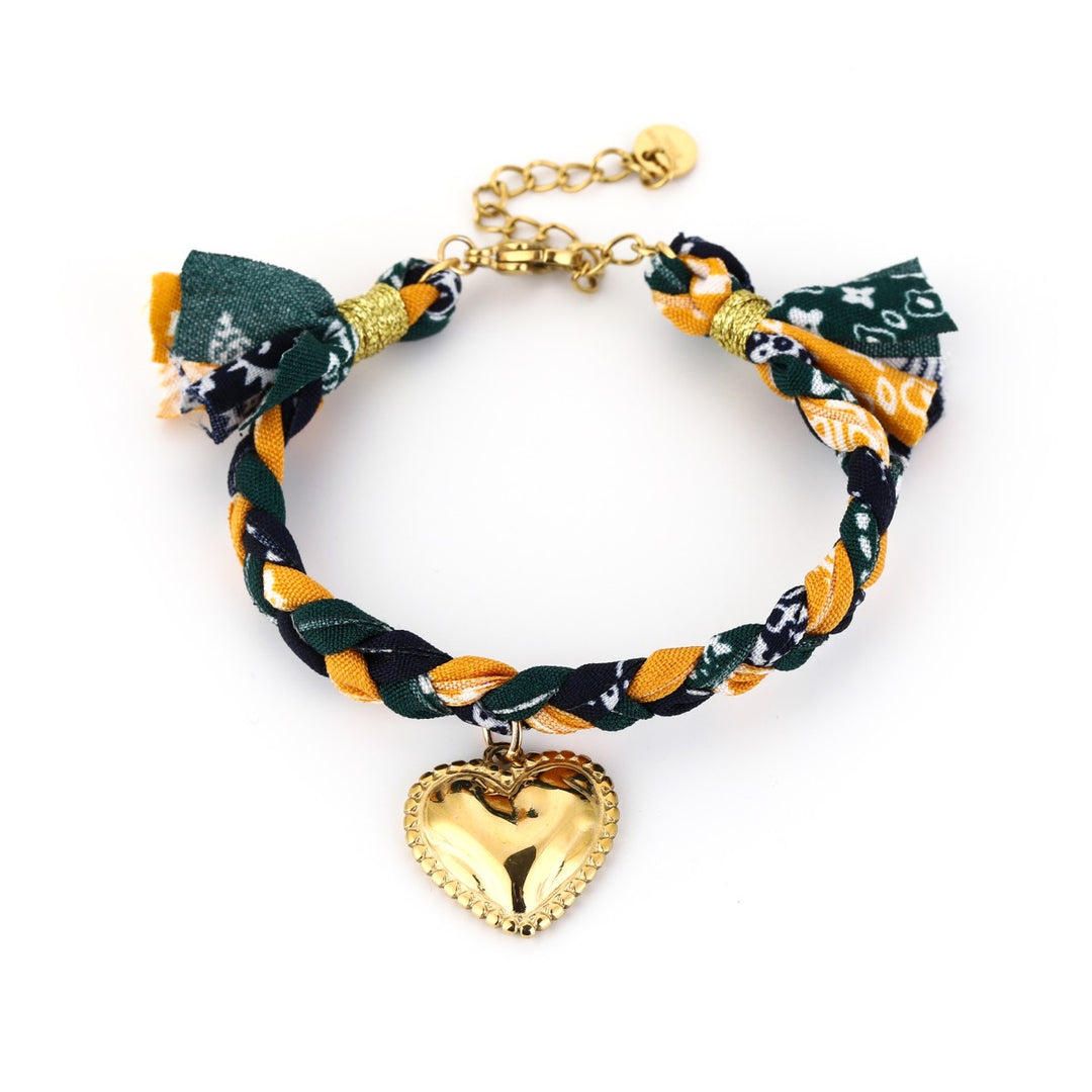 Armband | Gevlochten | Heart
