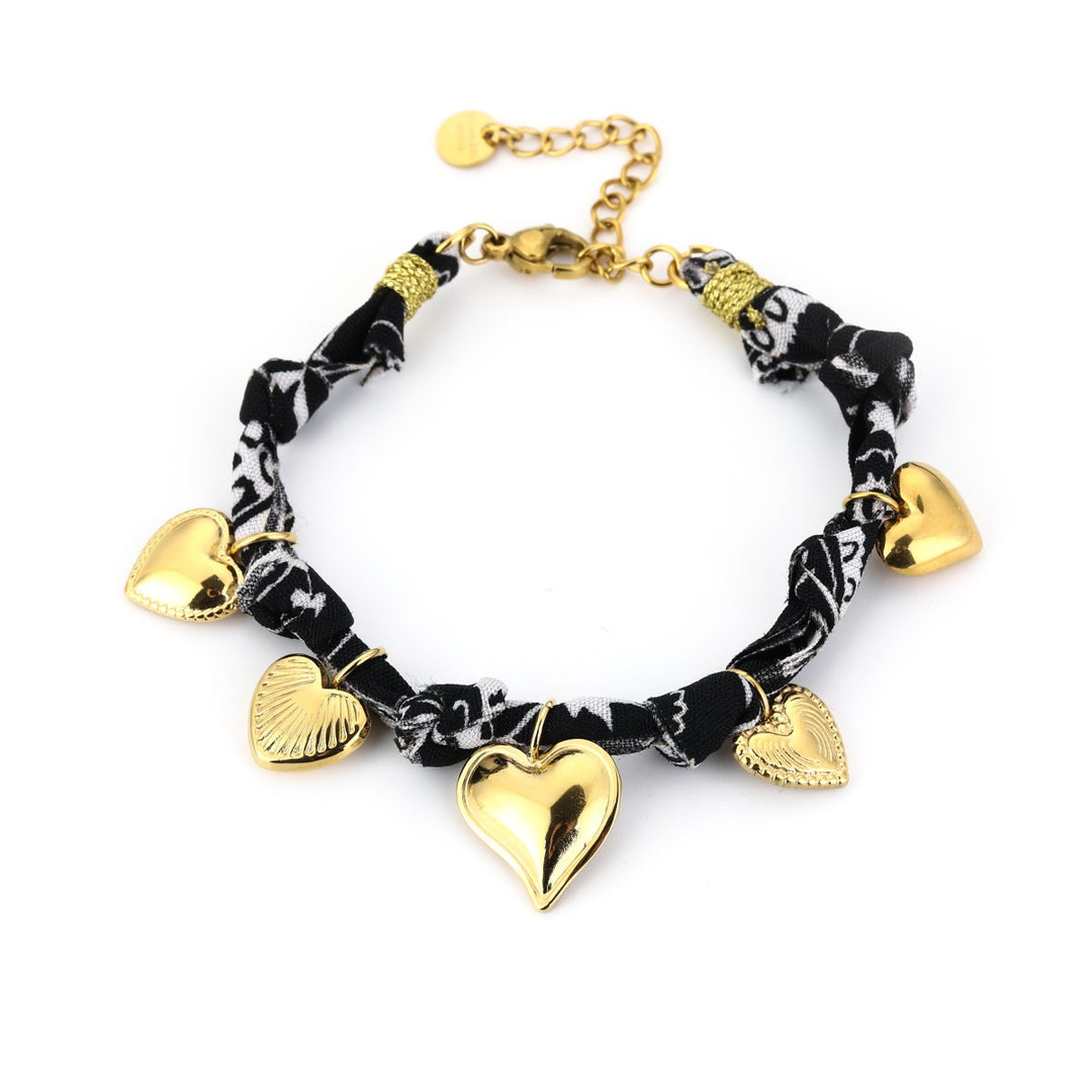Armband | Gevlochten | Multiple Hearts