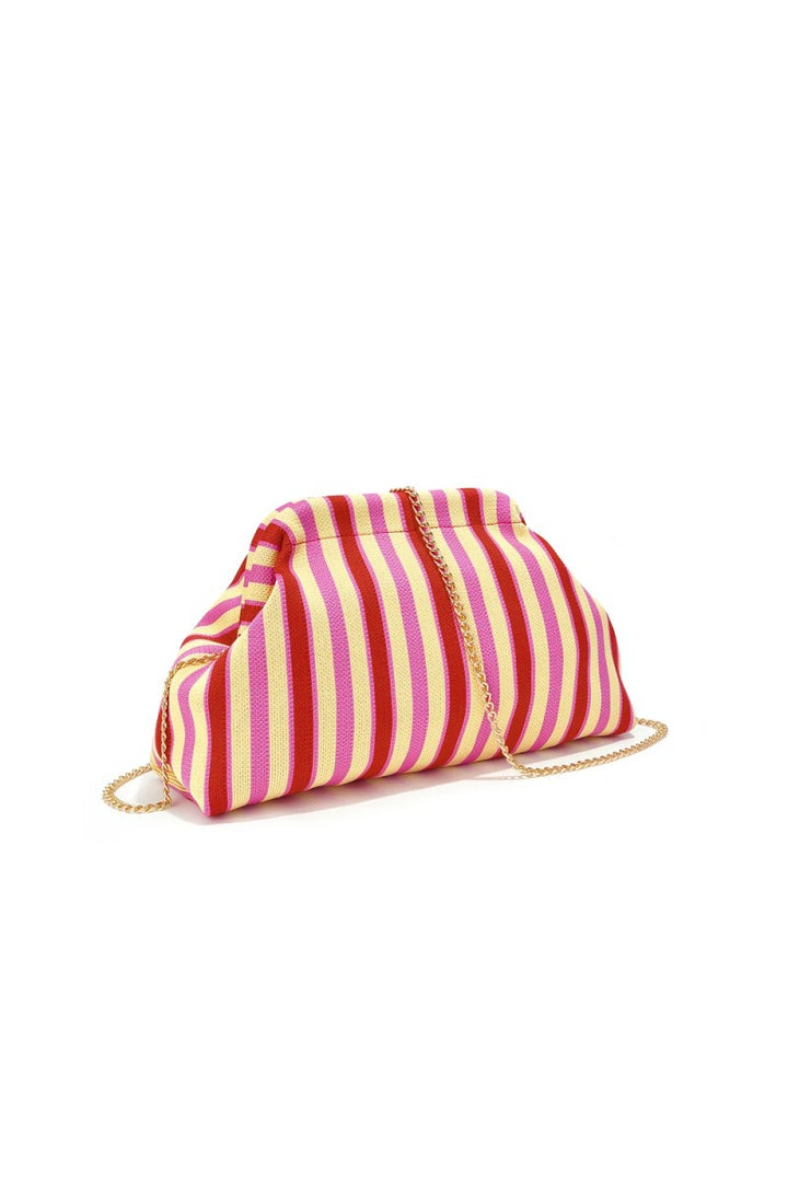 Strandtasje / Clutch Saartje | Festive Stripes