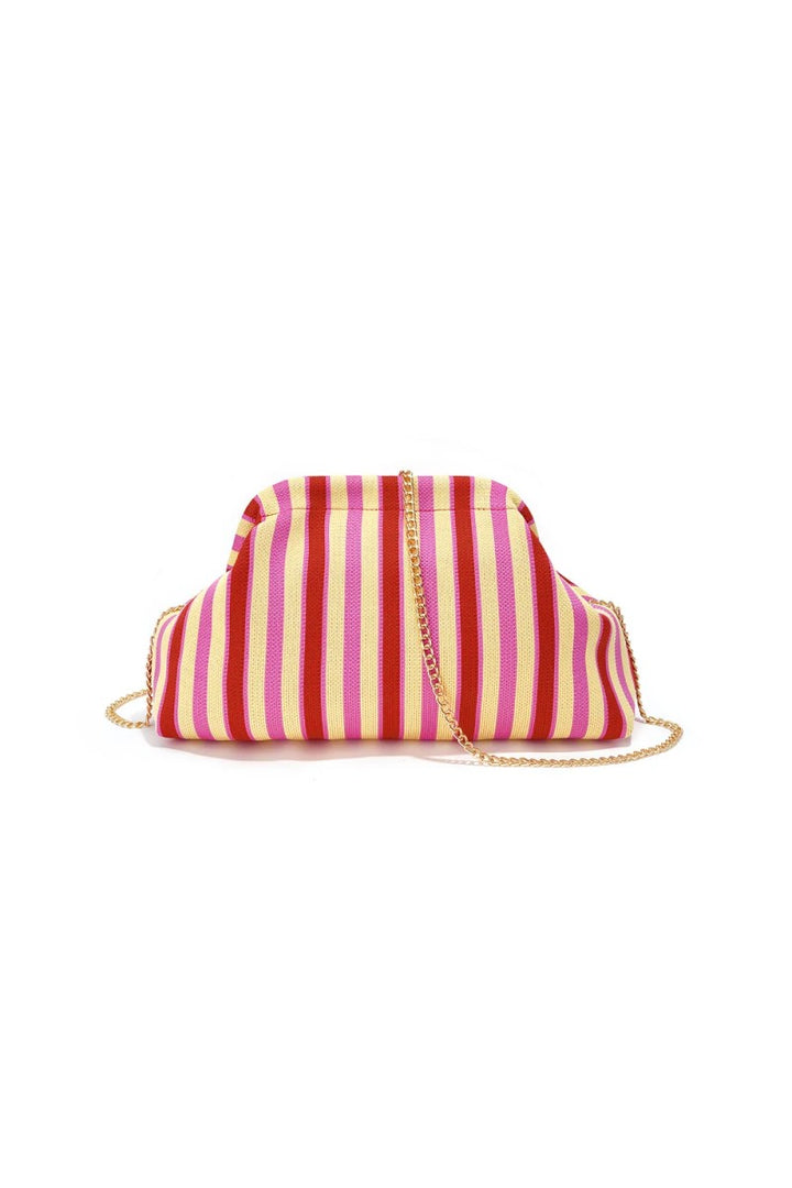 Strandtasje / Clutch Saartje | Festive Stripes