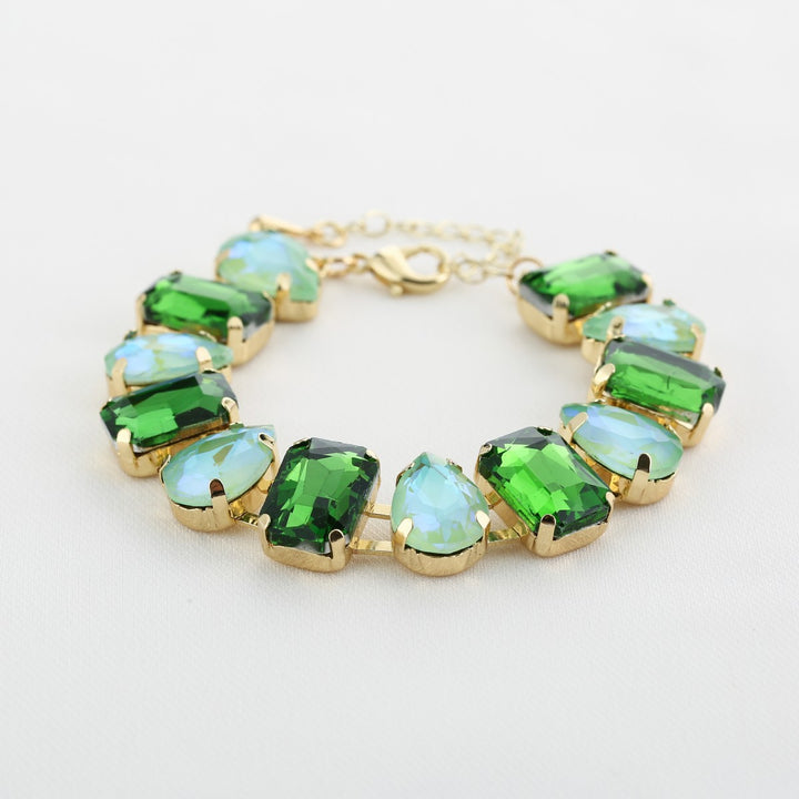 Strass Armband Colour Groen