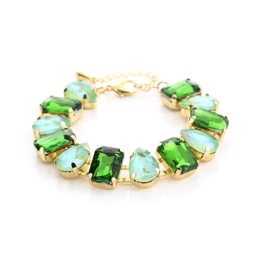 Strass Armband Colour Groen