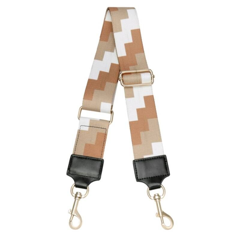 Tassenriem Bag Strap Blocks Camel