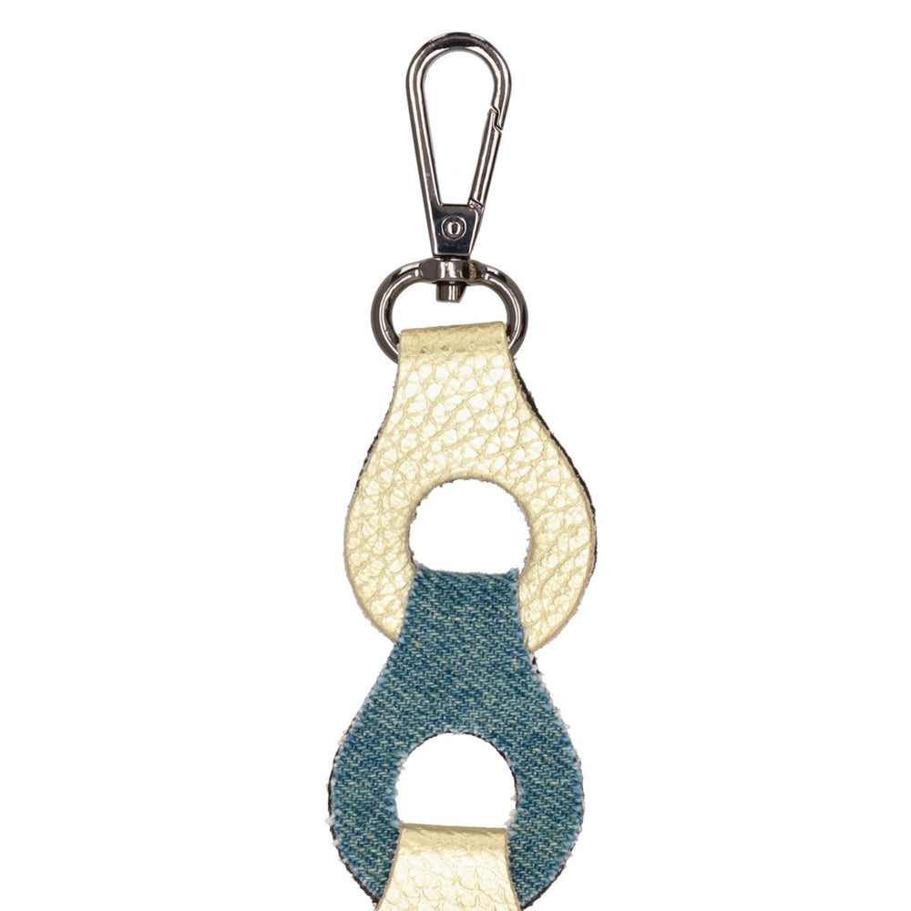 Tassenriem Bag Strap Telefoonkoord Gevlochten Leer Metallic Gou