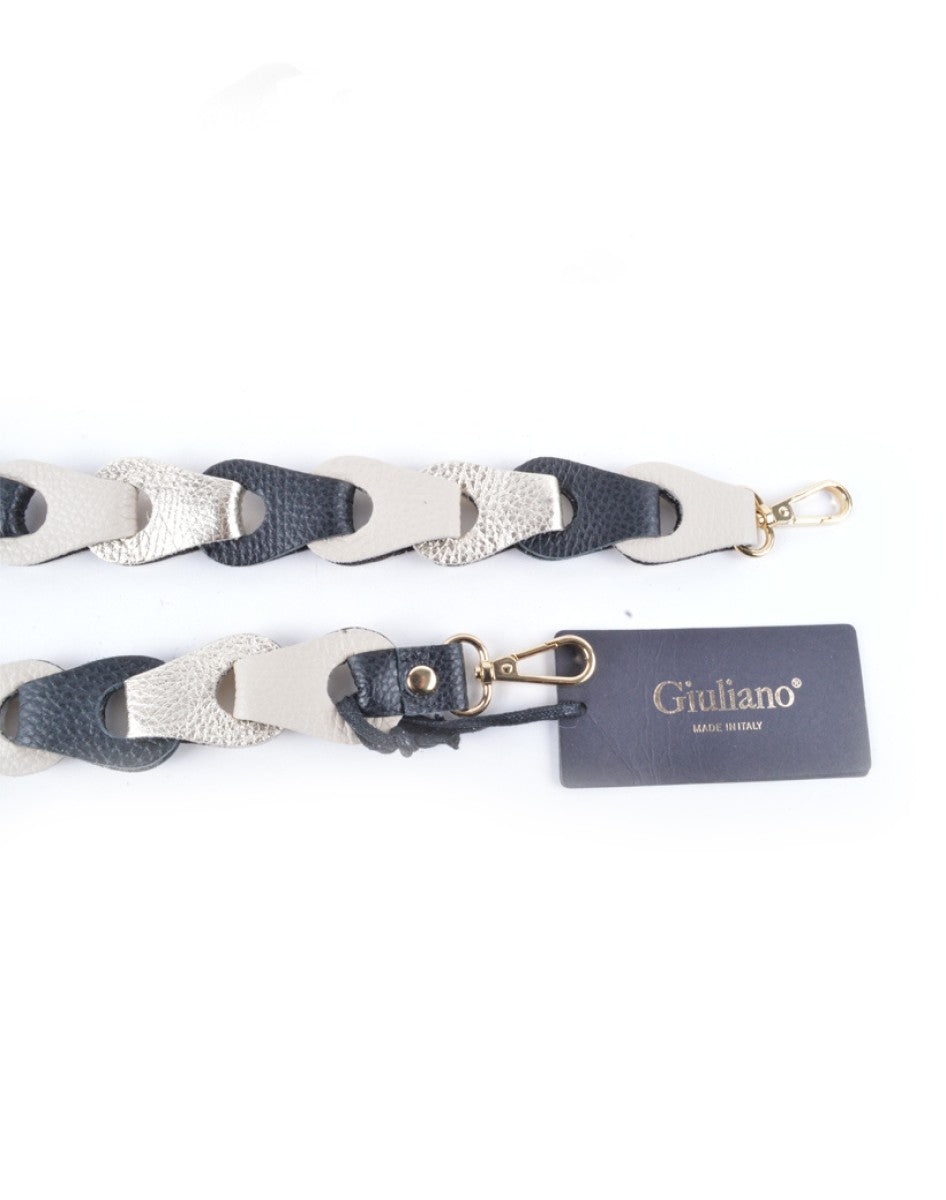 Tassenriem Bag Strap Telefoonkoord Gevlochten Leer Metallic Lic