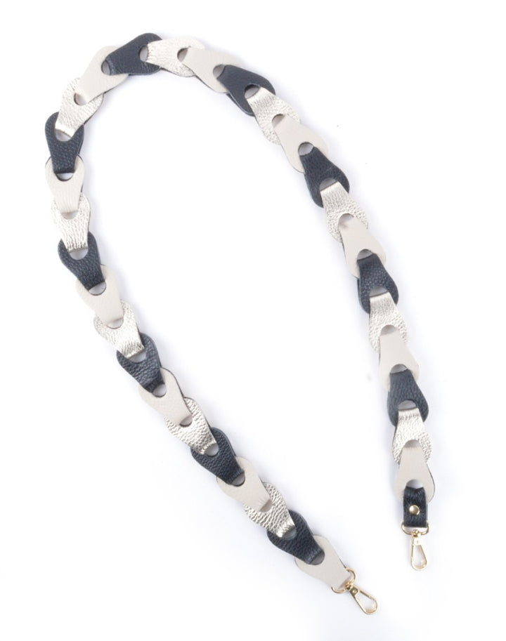 Tassenriem Bag Strap Telefoonkoord Gevlochten Leer Metallic Lic