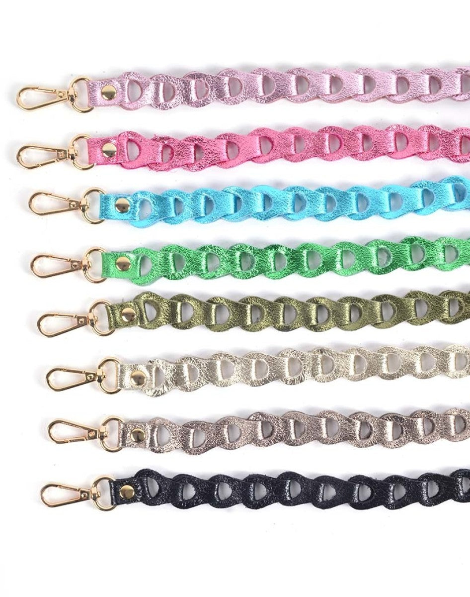 Tassenriem Bag Strap Telefoonkoord Gevlochten Leer Small Metall