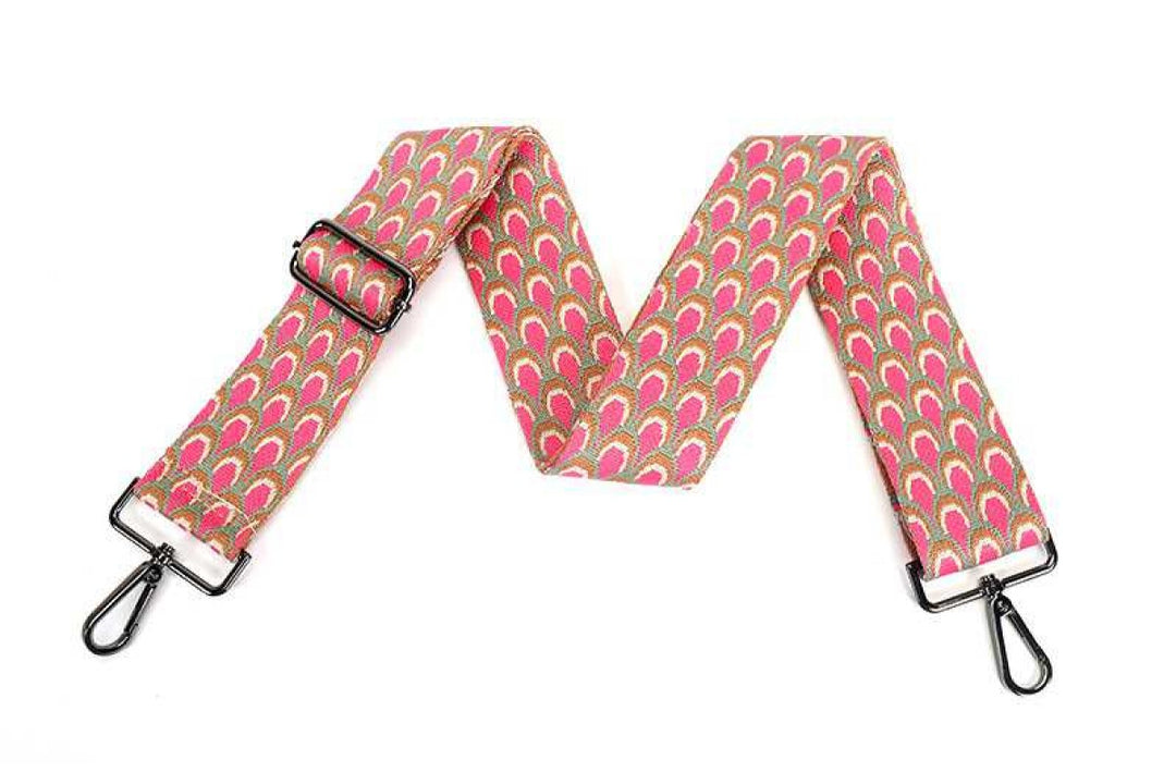 Tassenriem Bagstrap Fuschia Snake